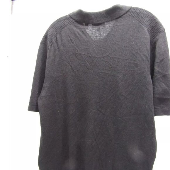 NEW TED BAKER Mens Textured Front Knit Polo Shirt Black Size XXL/IT 6 - Picture 15 of 16